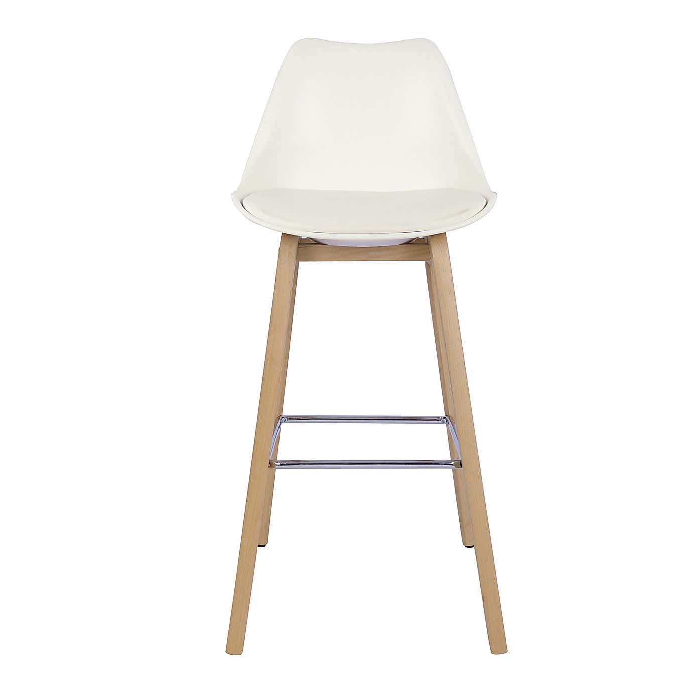 Erik Bar Stool with White Back