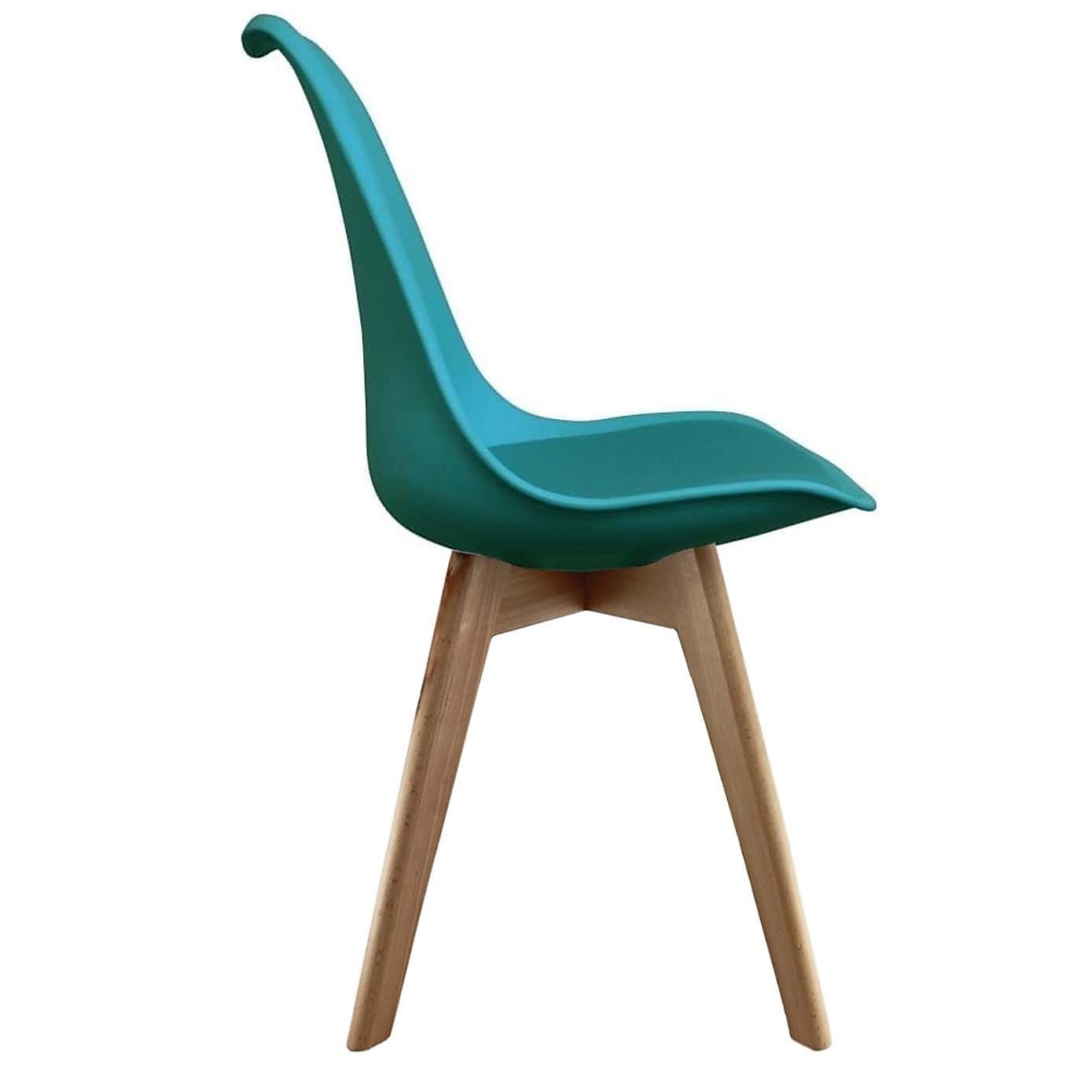 Fusion Living Soho Plastic Dining Chair with Squared Legs