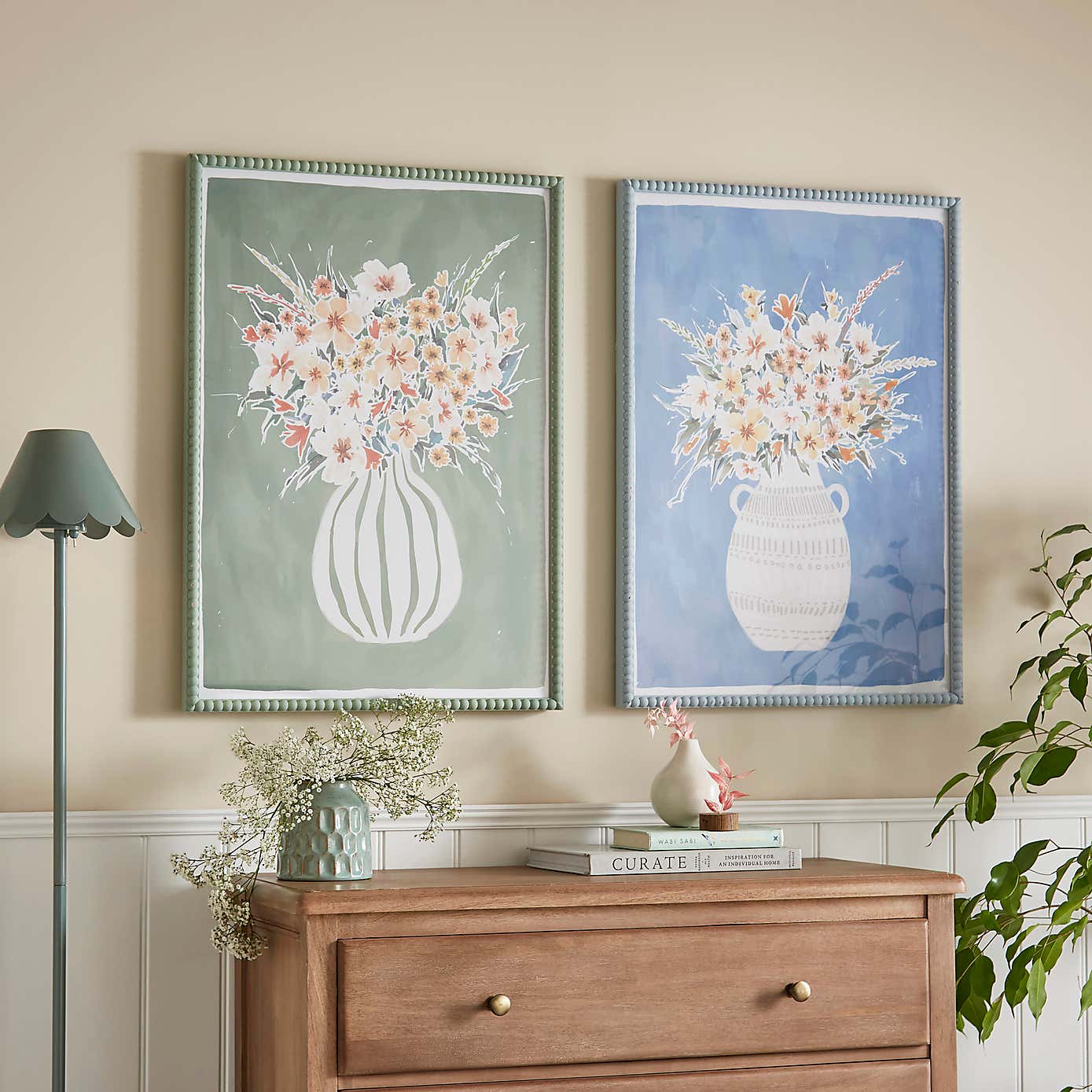 Set of 2 Aurelia Flowers Framed Prints