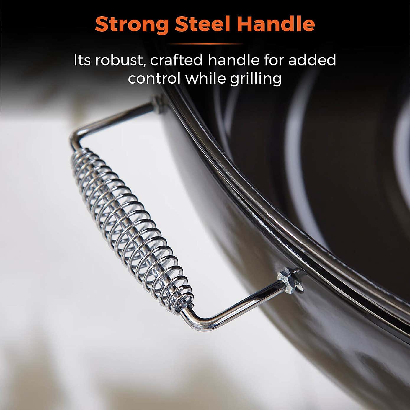 Tower Sphere Charcoal Pit 'n' Grill, Black Steel