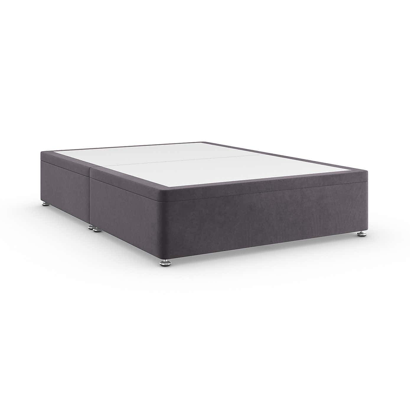 Side Velvet Ottoman Base