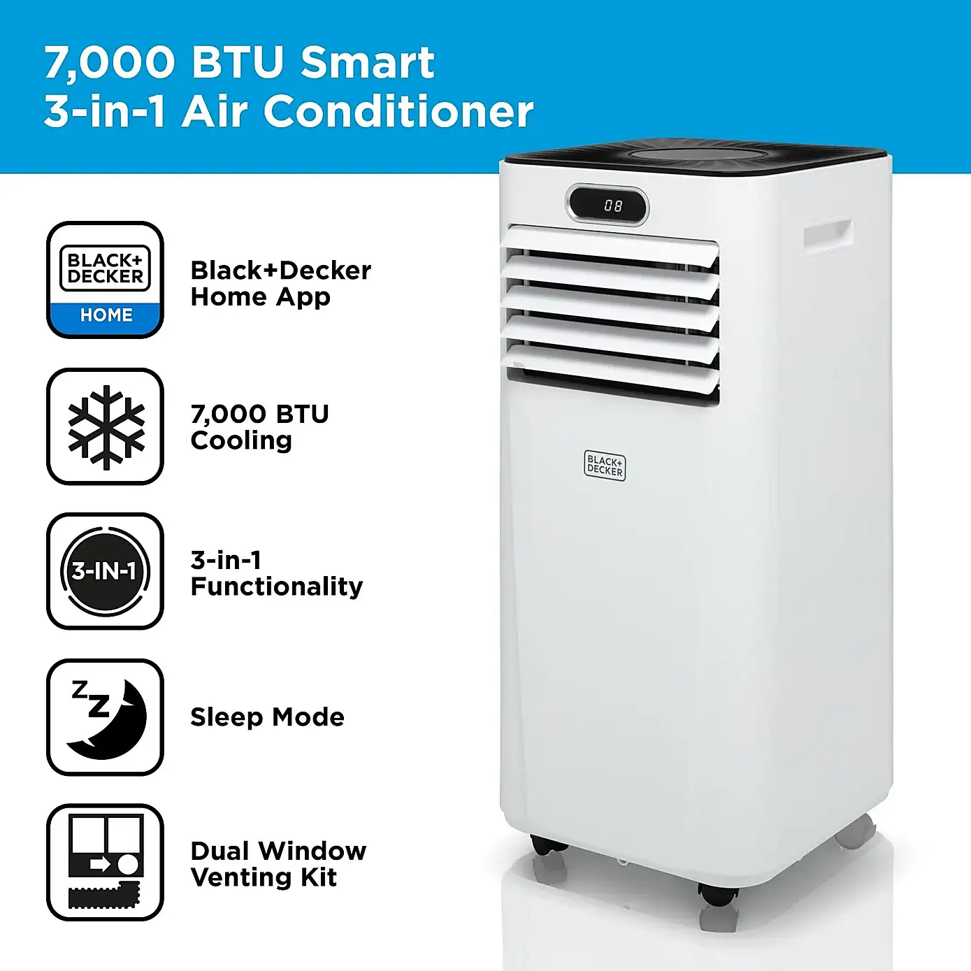 Black And Decker 7000BTU Smart Air Conditioner