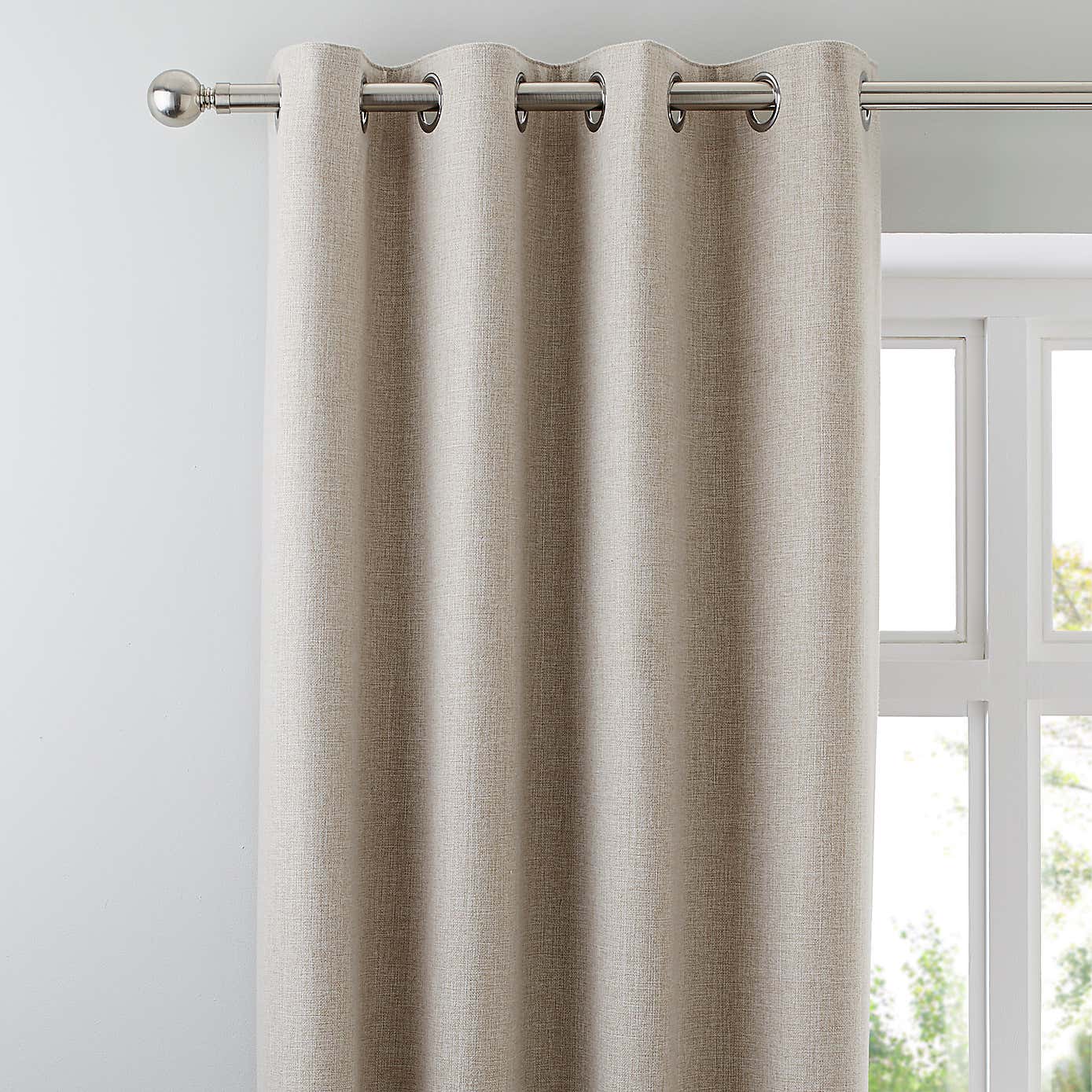 Jennings Natural Thermal Eyelet Curtains