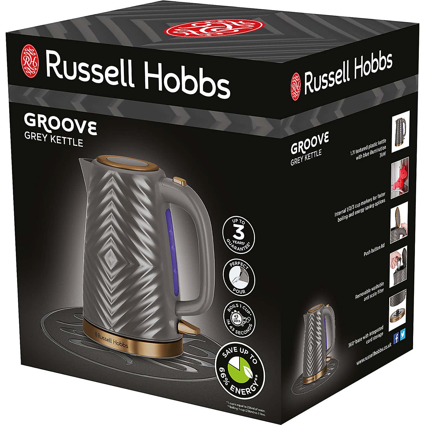 Russell Hobbs Groove 1.7L Kettle