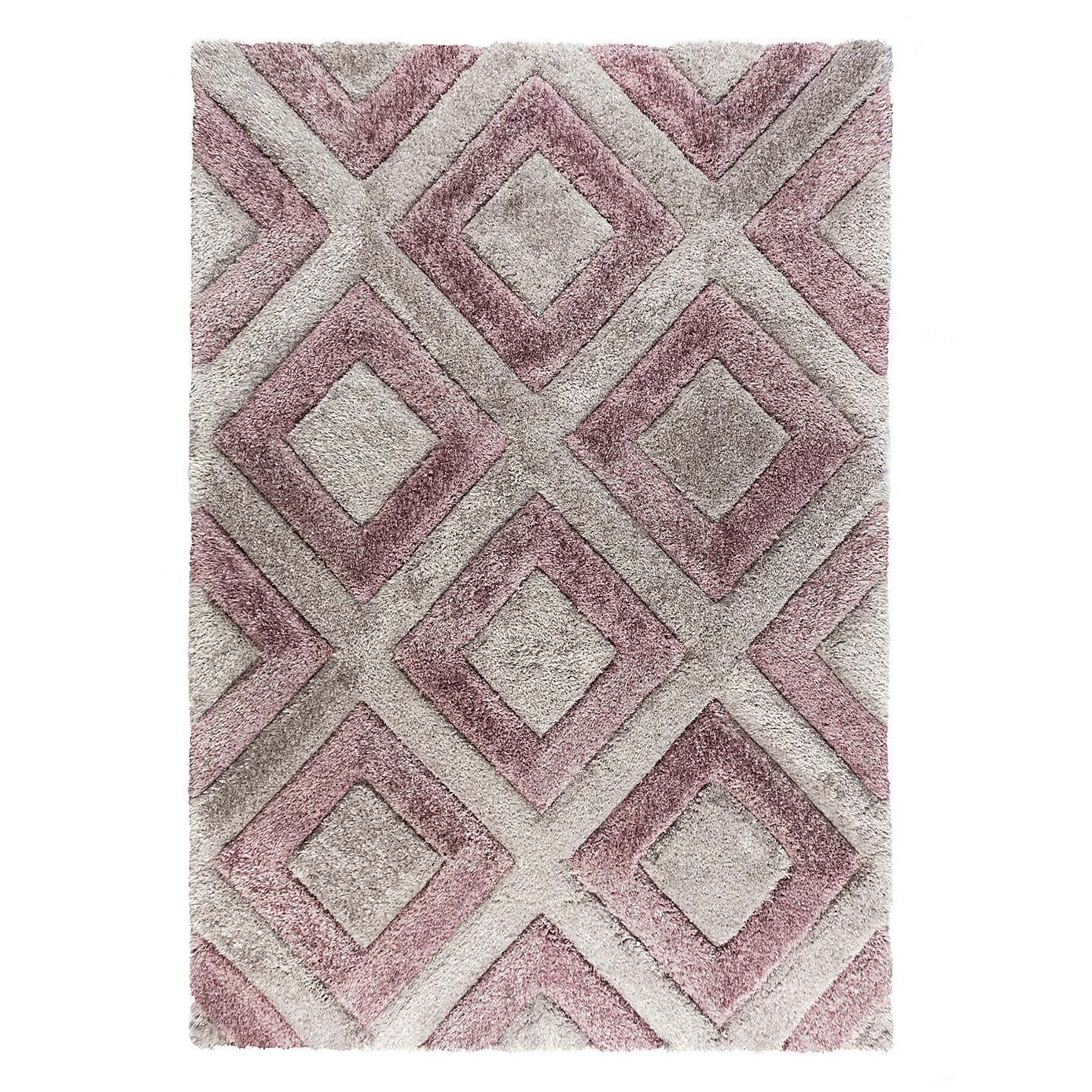 Velvet 3D Geometric Diamonds Rug