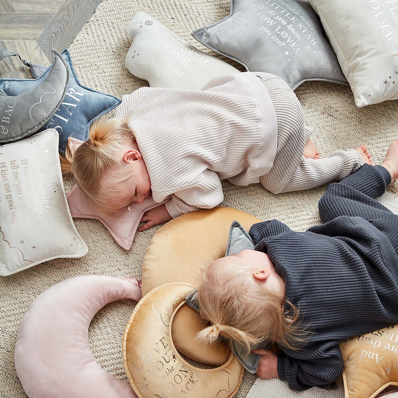 Bambino Twinkle Star Velvet Cushion