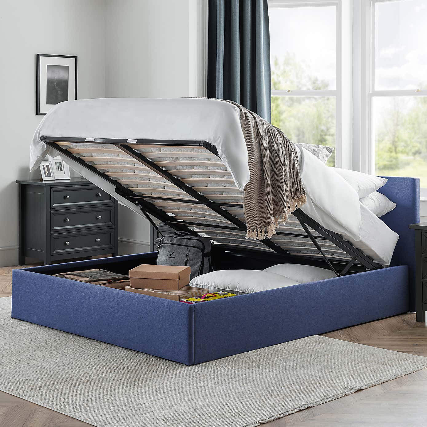 Rialto Fabric Ottoman Bed