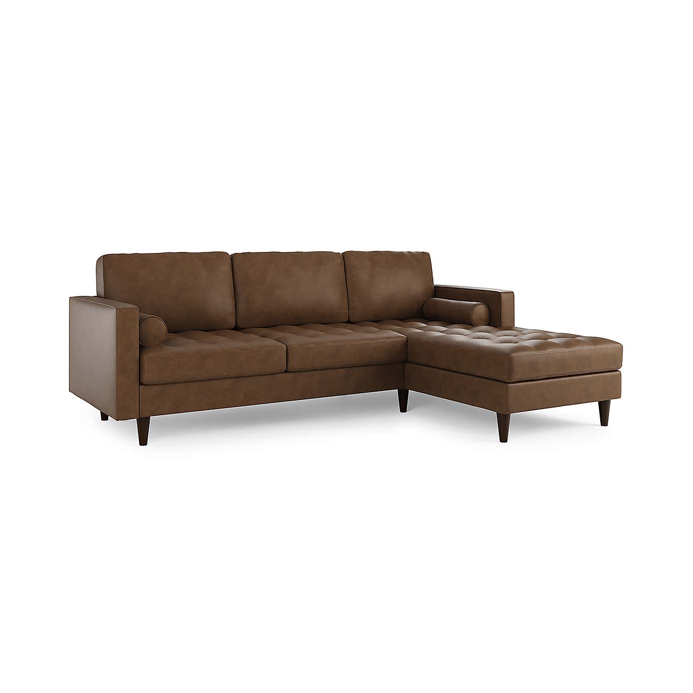 Zoe Faux Leather 3 Seater Corner Double Sofa Bed