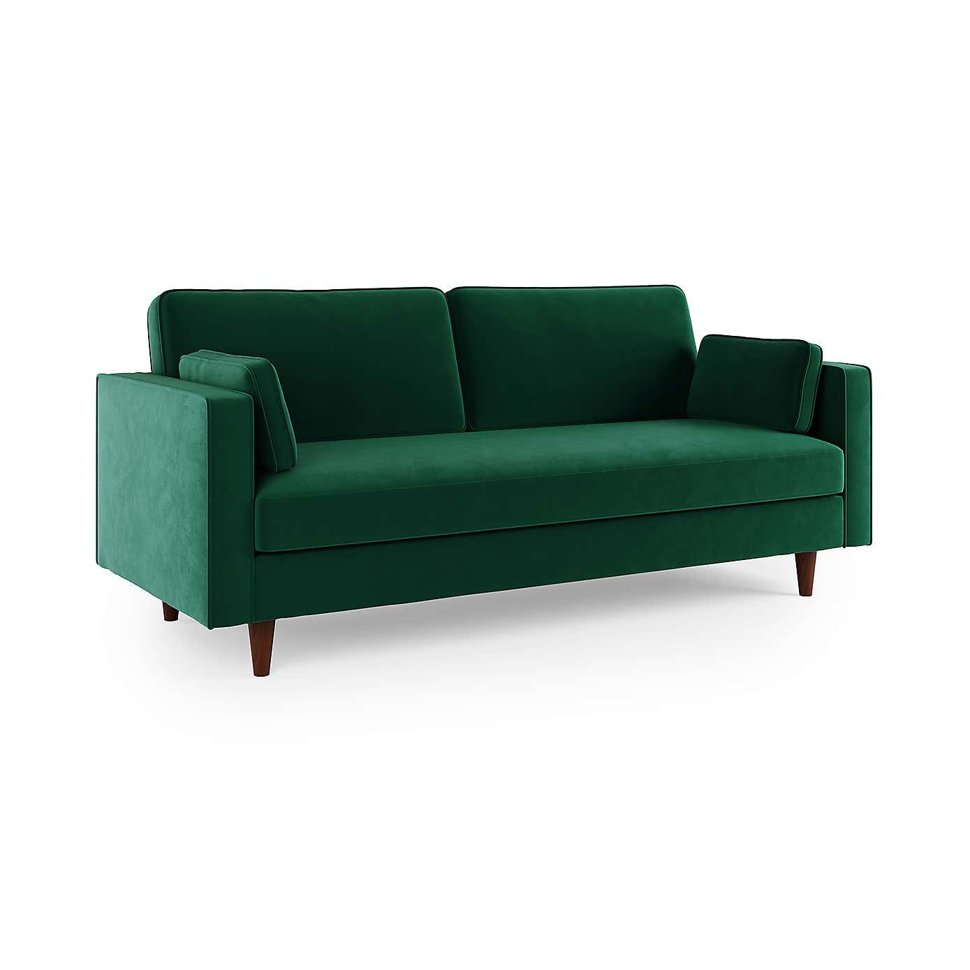 Zoe Plain Velvet 3 Seater Sofa