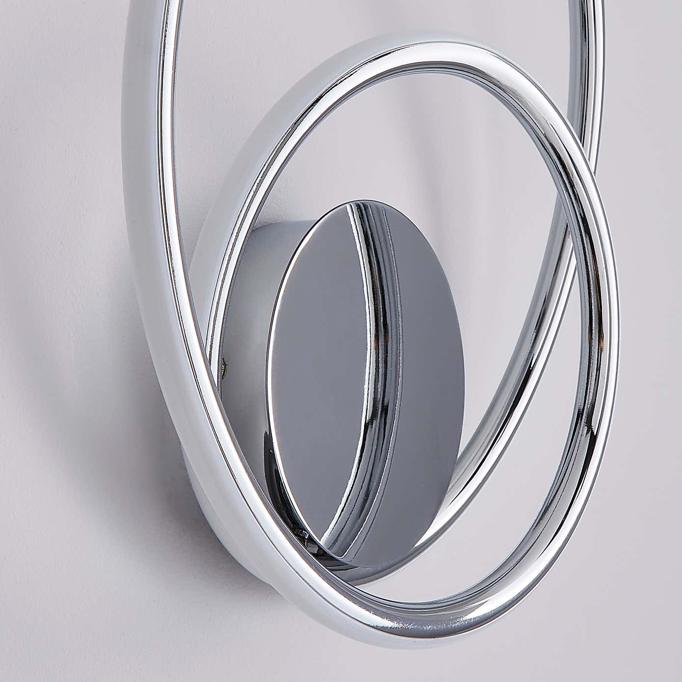 Langdon Chrome Integrated LED Bathroom Wall Light