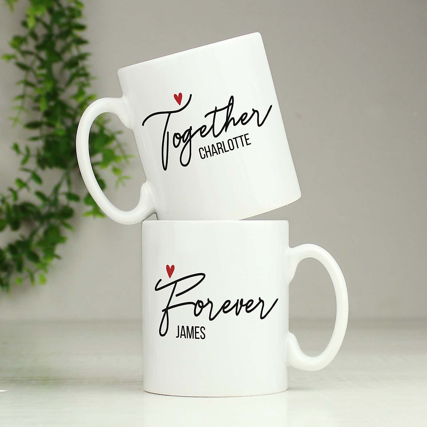 Personalised Together Forever Mug Set