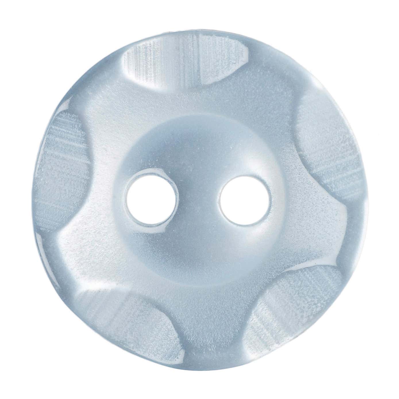 Round Scalloped Rim Buttons 13.75mm Pack of 6