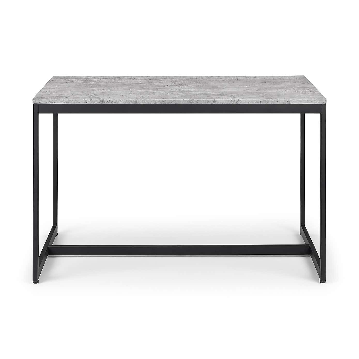 Staten 4 Seater Dining Table, Concrete