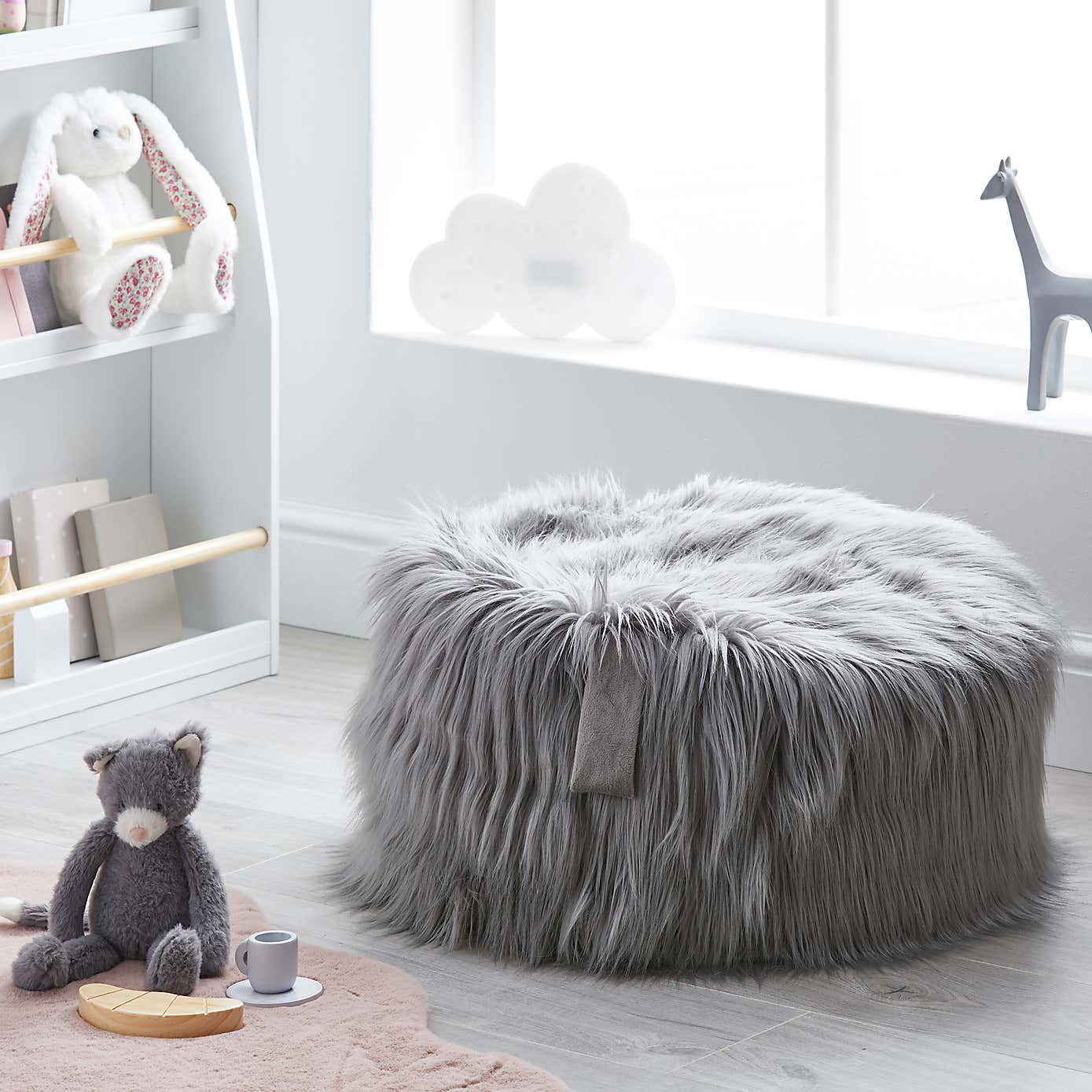 Kids Skylar Mongolian Faux Fur Bean Bag