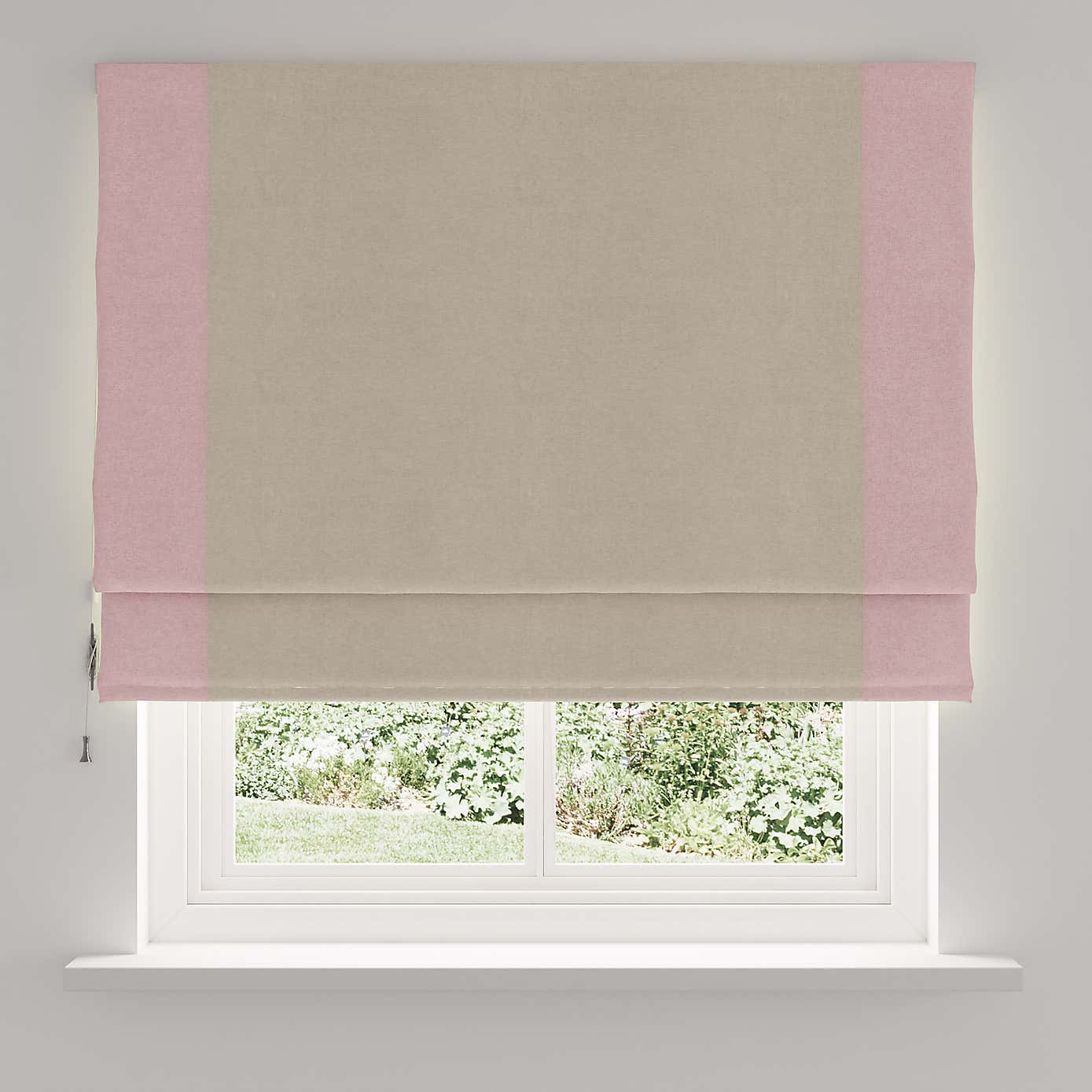 Luna Bordered Blackout Roman Blind