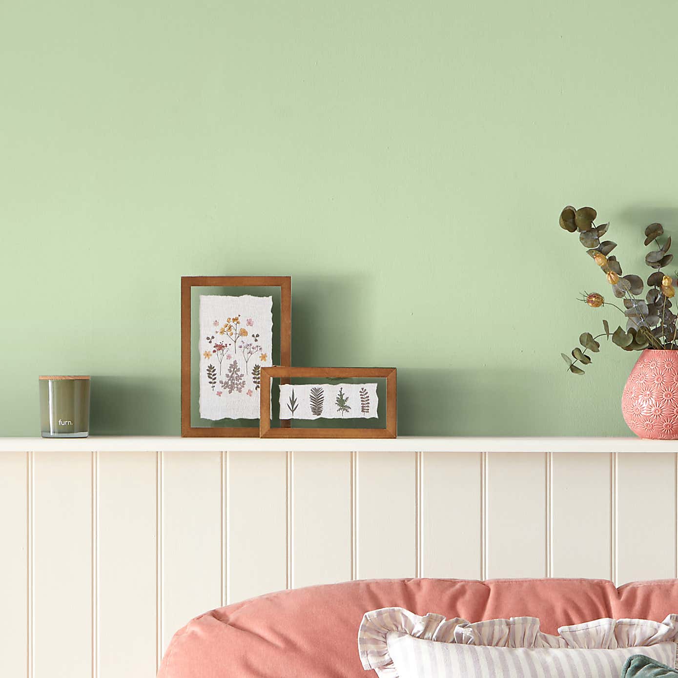 Dunelm Soft Catkin Green Eggshell Paint