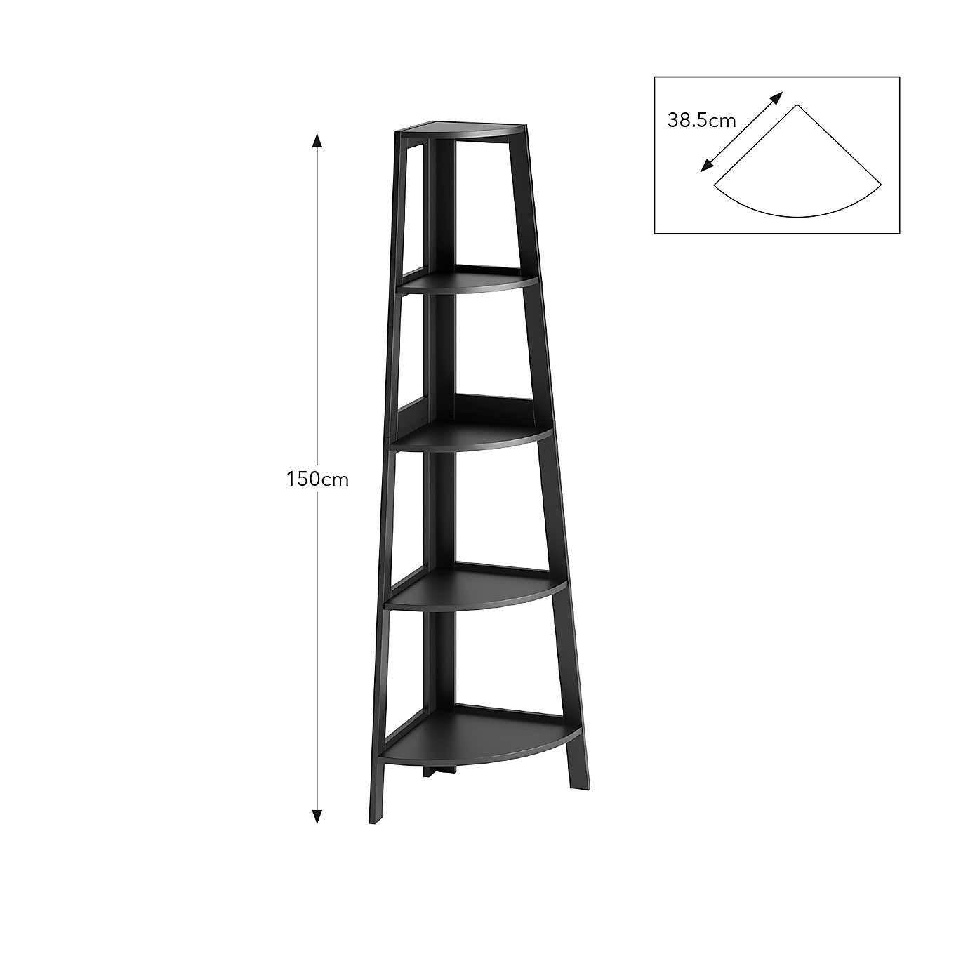 Nautical Corner Ladder Shelving Unit