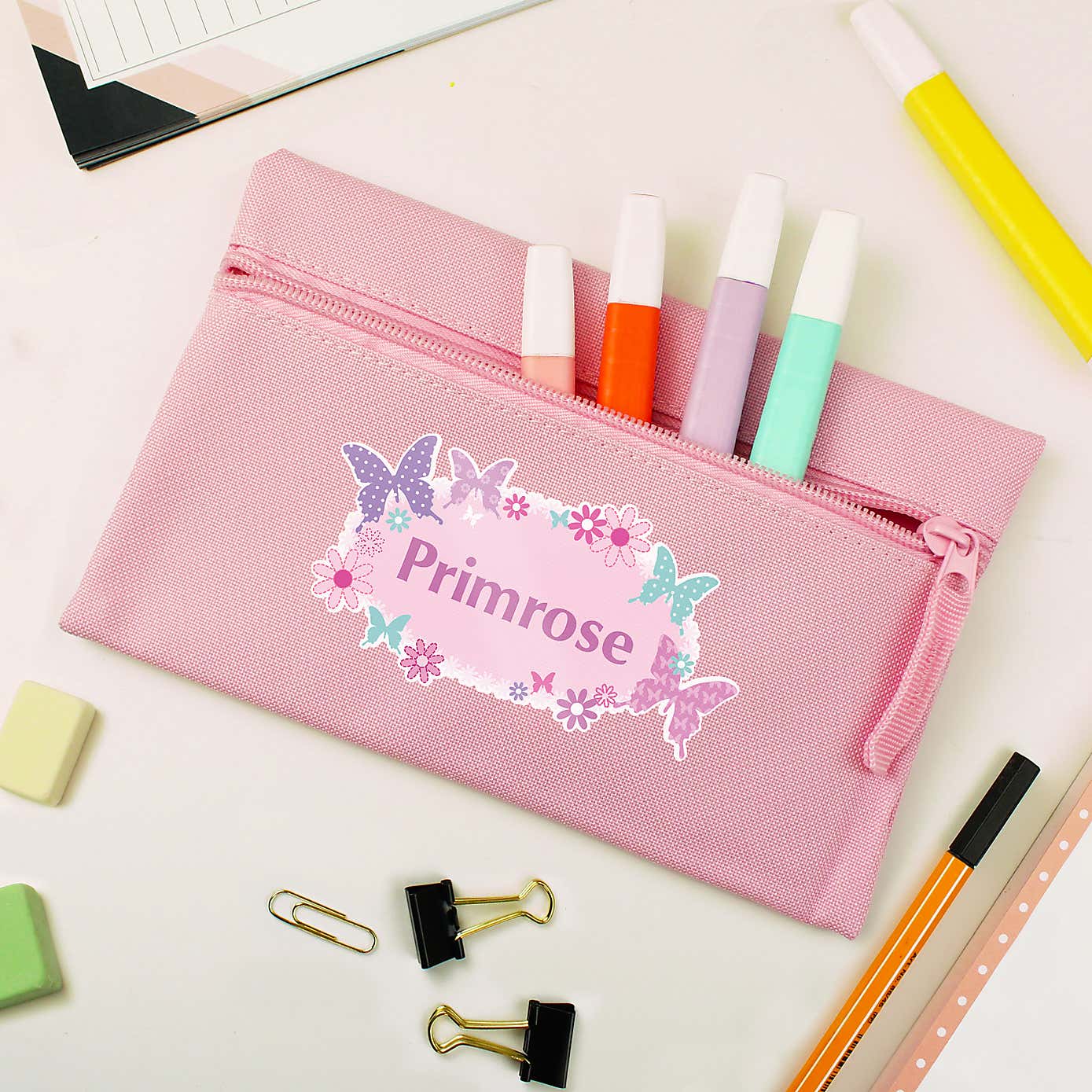 Personalised Butterfly Pencil Case