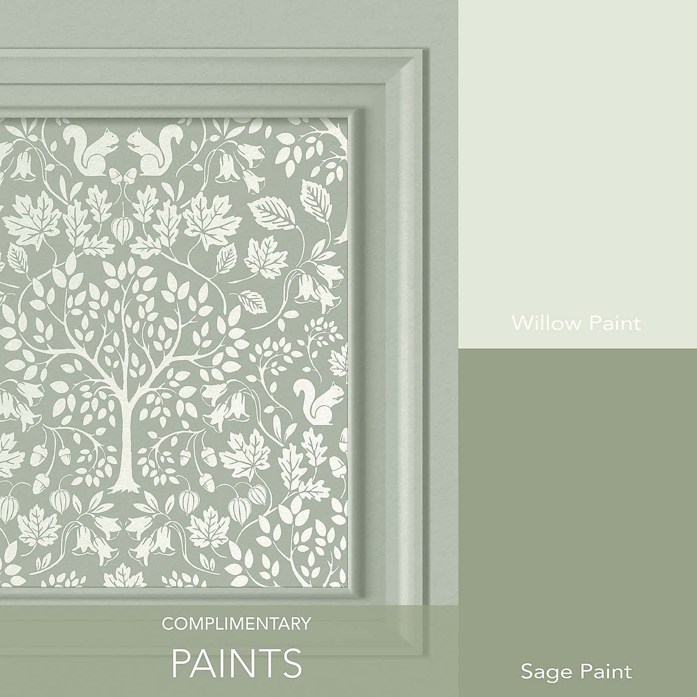 Woodland Square Panel Wallpaper