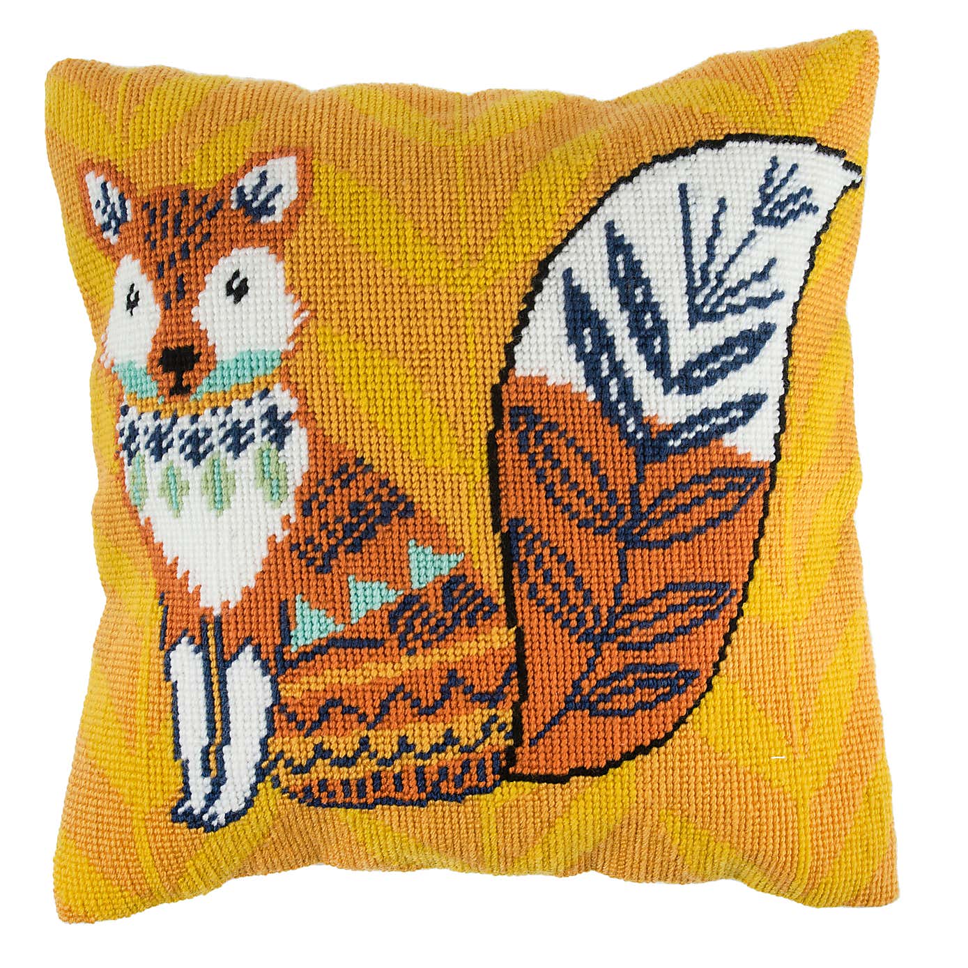 Fox Half Stitch Cushion Kit