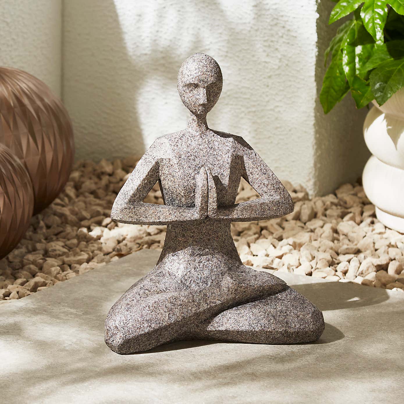 Yoga Posed Indoor Outdoor Ornament