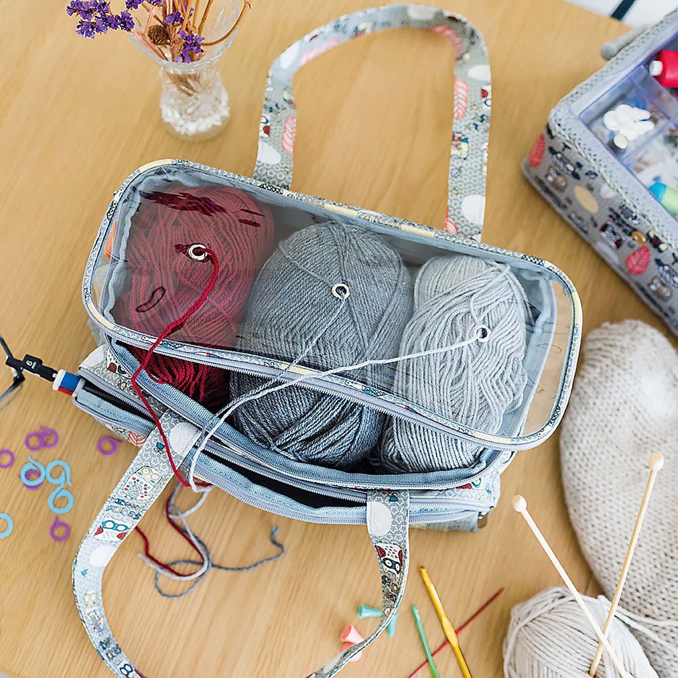 Nightly Forest Knitting Bag