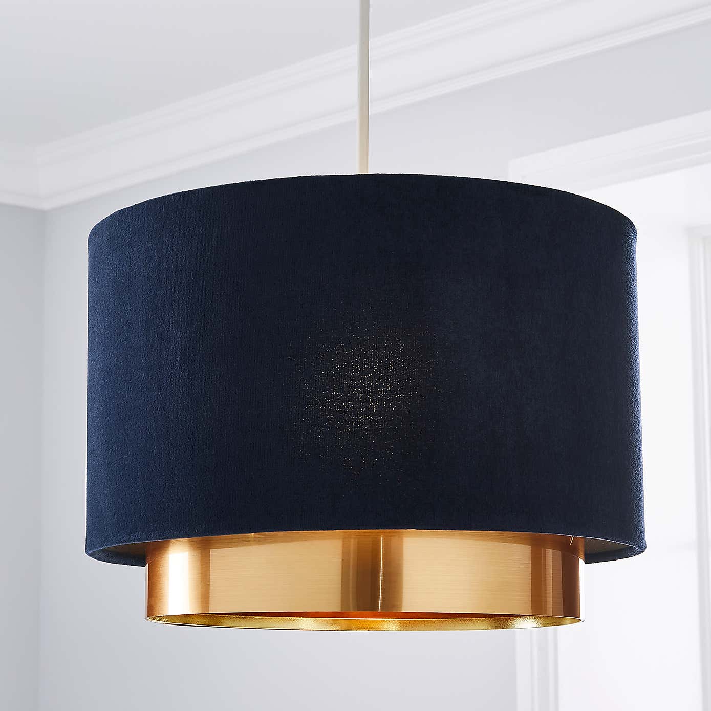 Nesa Two Tier Velvet Lamp Shade