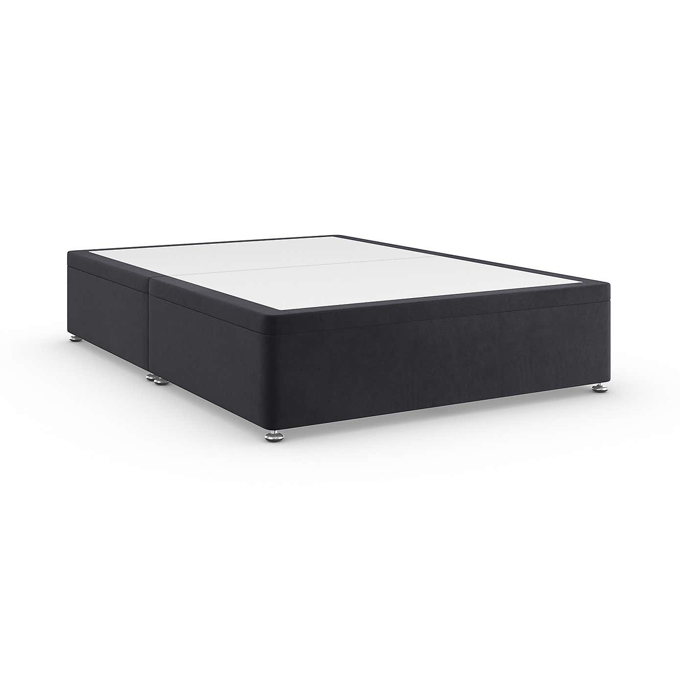 Side Velvet Ottoman Base
