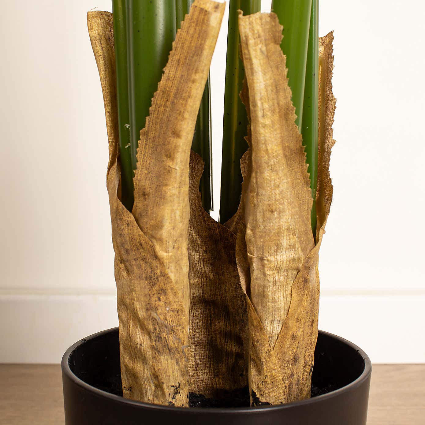 Artificial Real Touch Banana Tree in Black Plastic Plant Pot