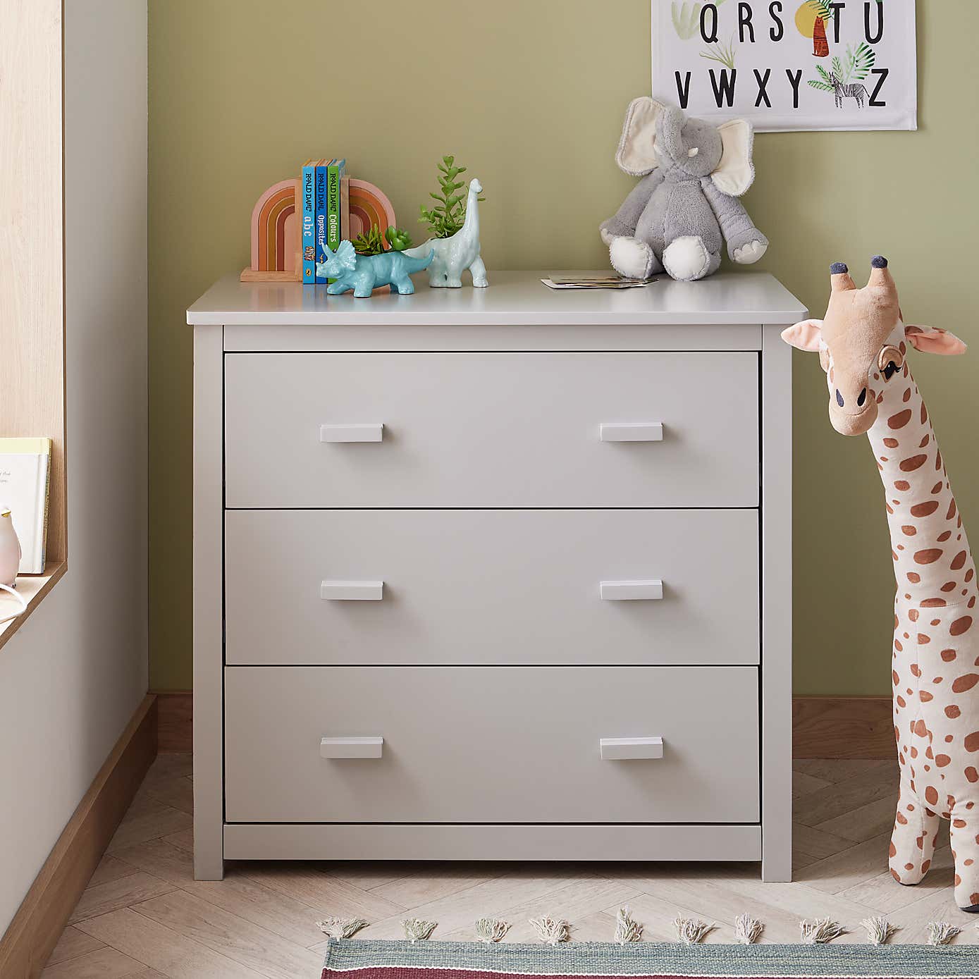 Babymore Universal 3 Drawer Chest & Changing Unit