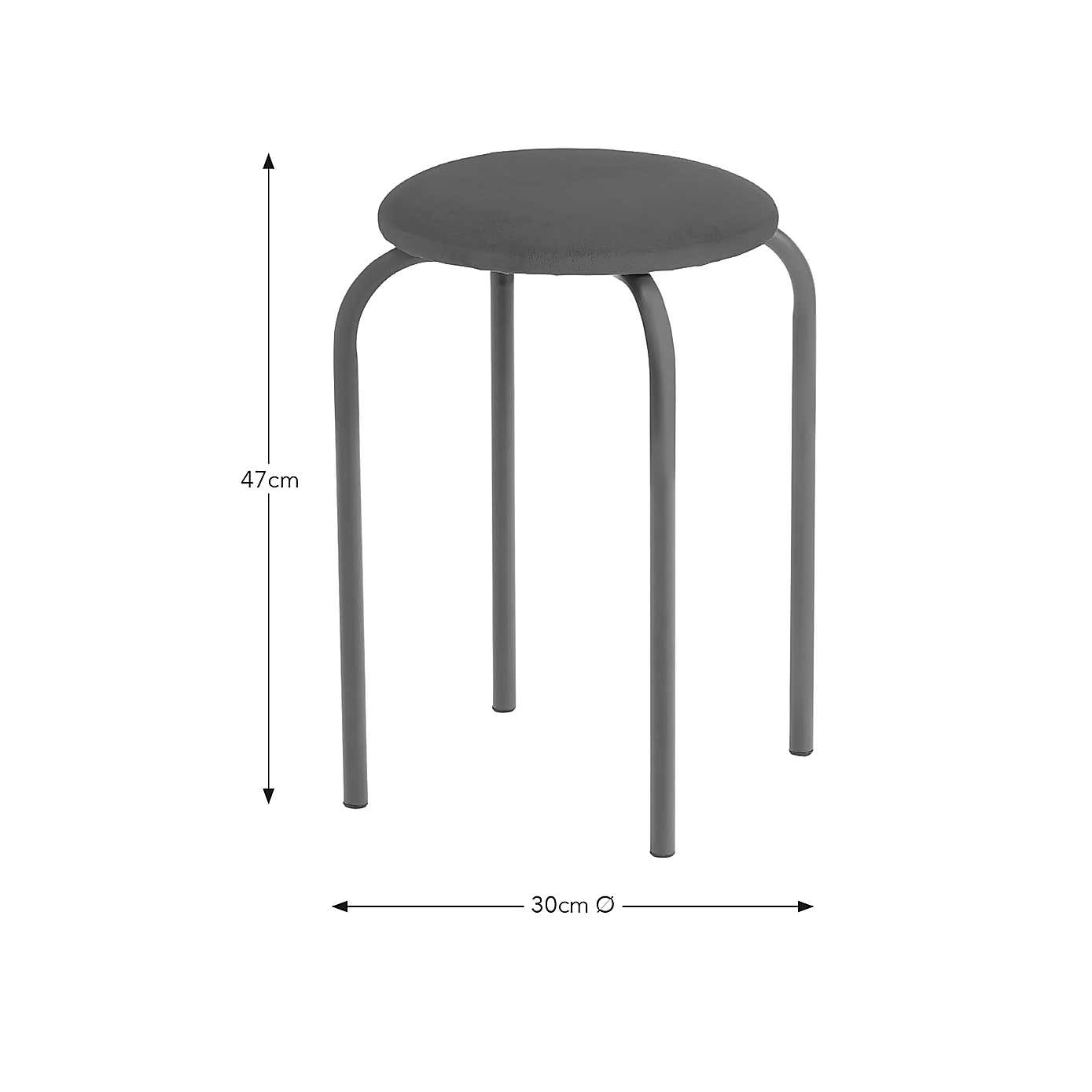 Verity Velvet Stacking Stool