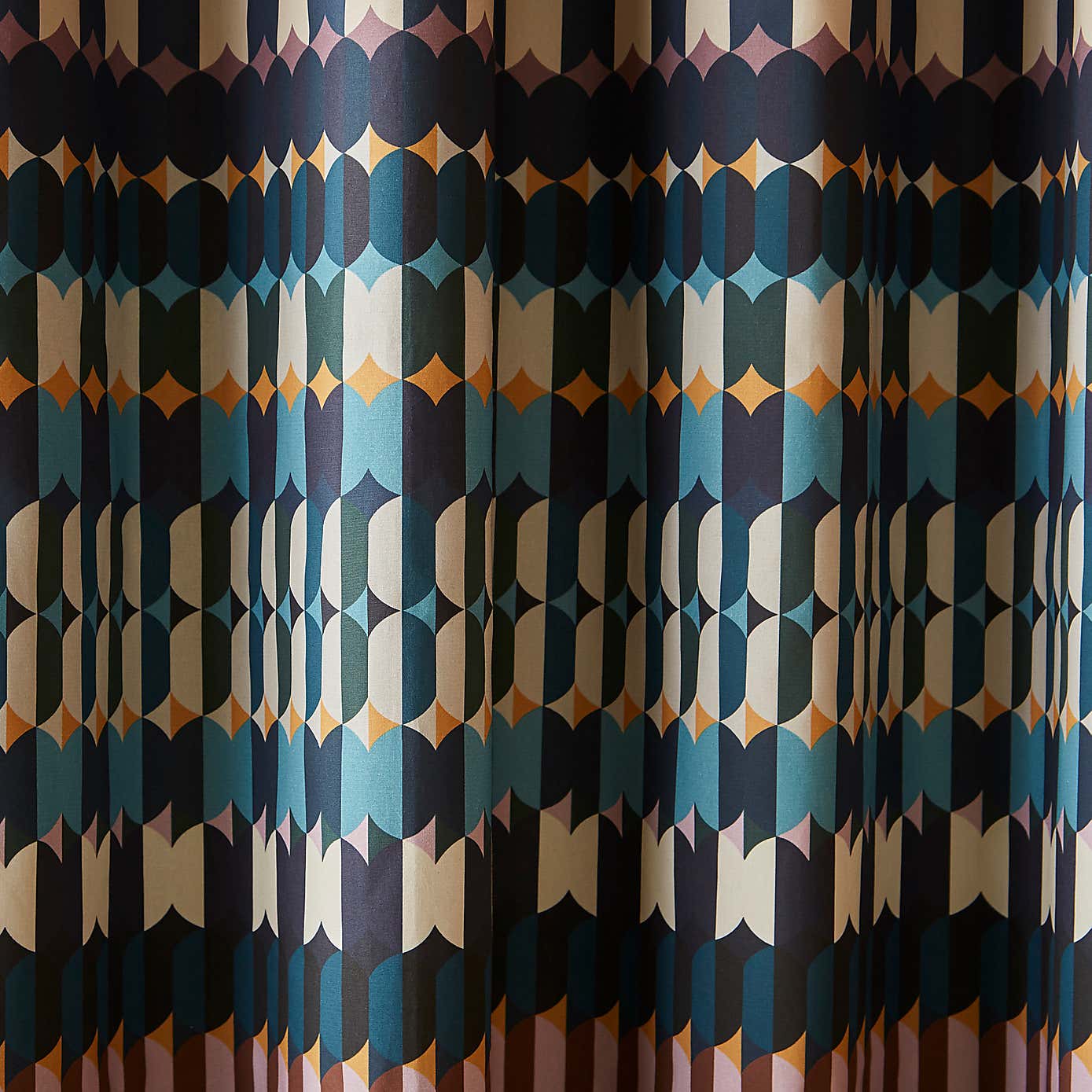 Oden Geometric Eyelet Curtains