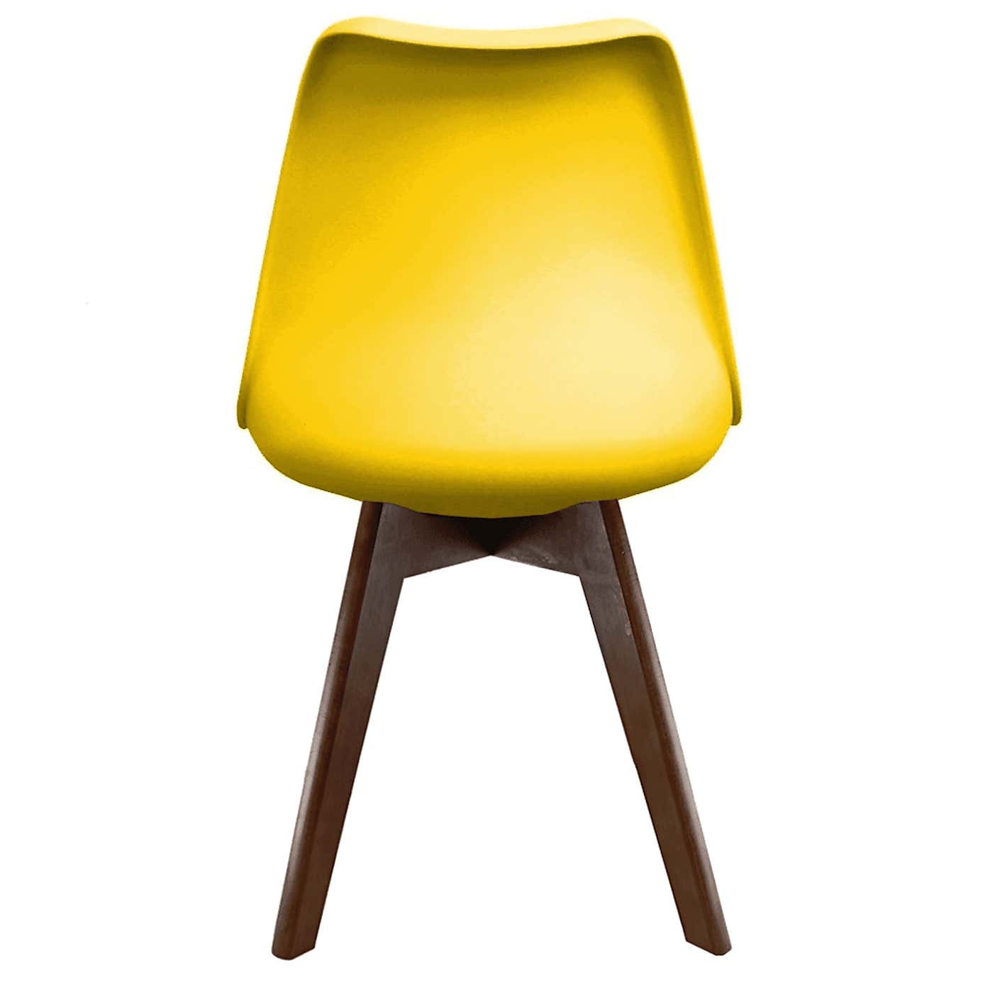 Fusion Living Soho Plastic Dining Chair with Squared Legs