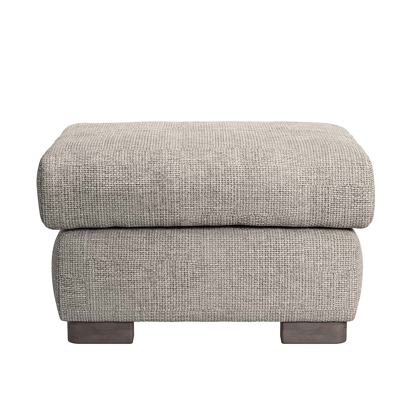 Carson Small Chunky Chenille Footstool
