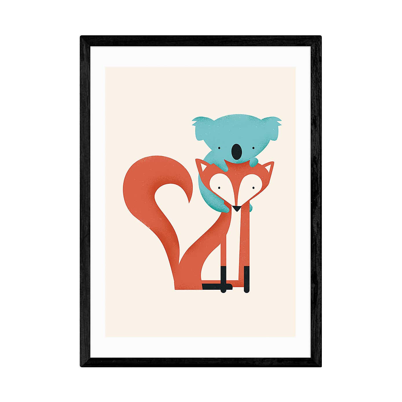 East End Prints Fox and Koala Print