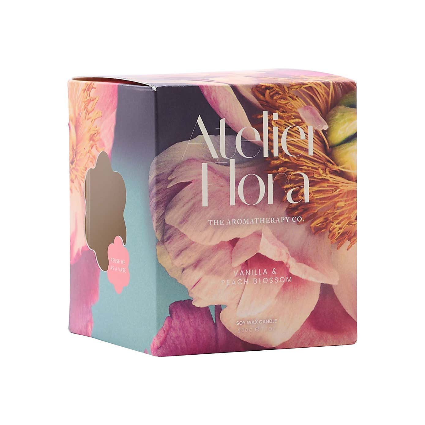 Aromatherapy Co Atelier Flora Vanilla and Peach Blossom Ceramic Candle
