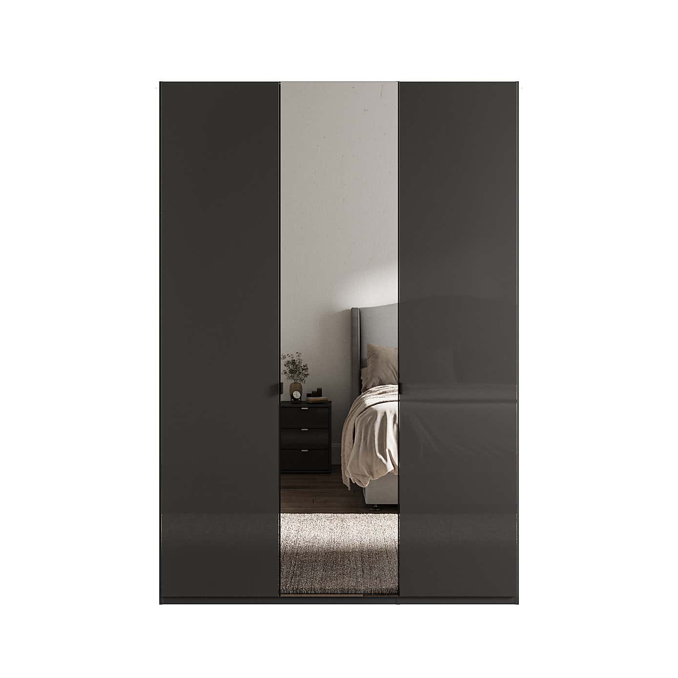 Wiemann Kahla 3 Door Mirrored Wardrobe