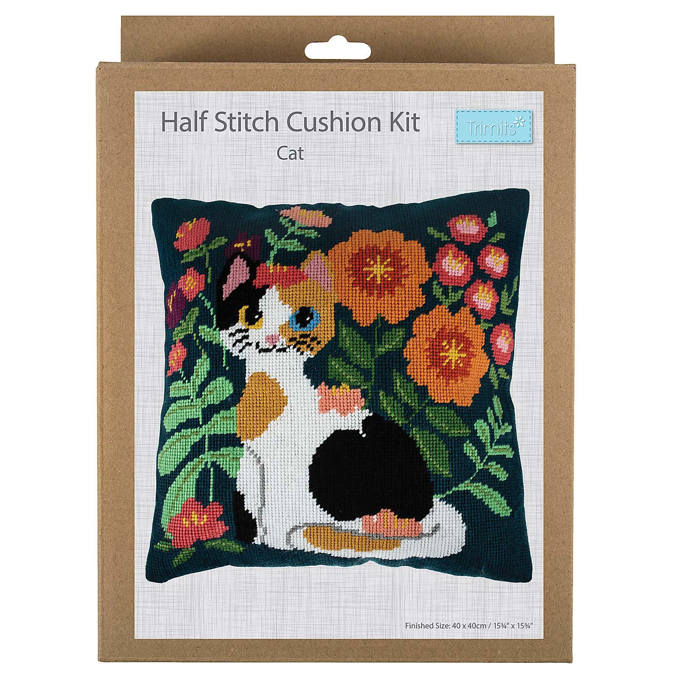 Tapestry Kit Cushion Cat