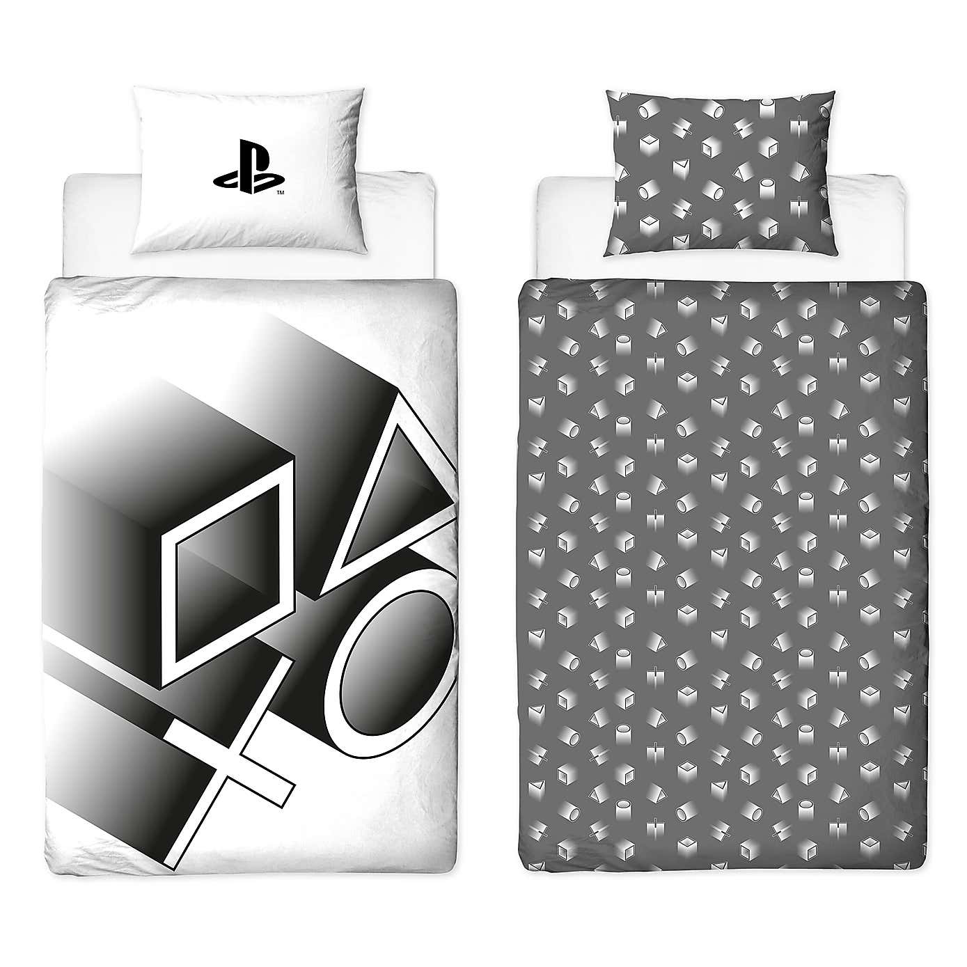 PlayStation Stretch Single Duvet Cover and Pillowcase Set