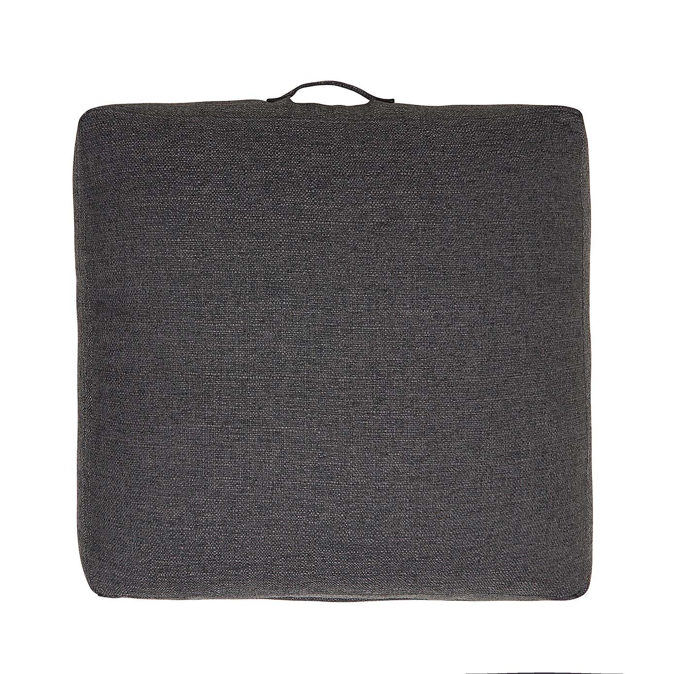 Slub Slate Floor Cushion