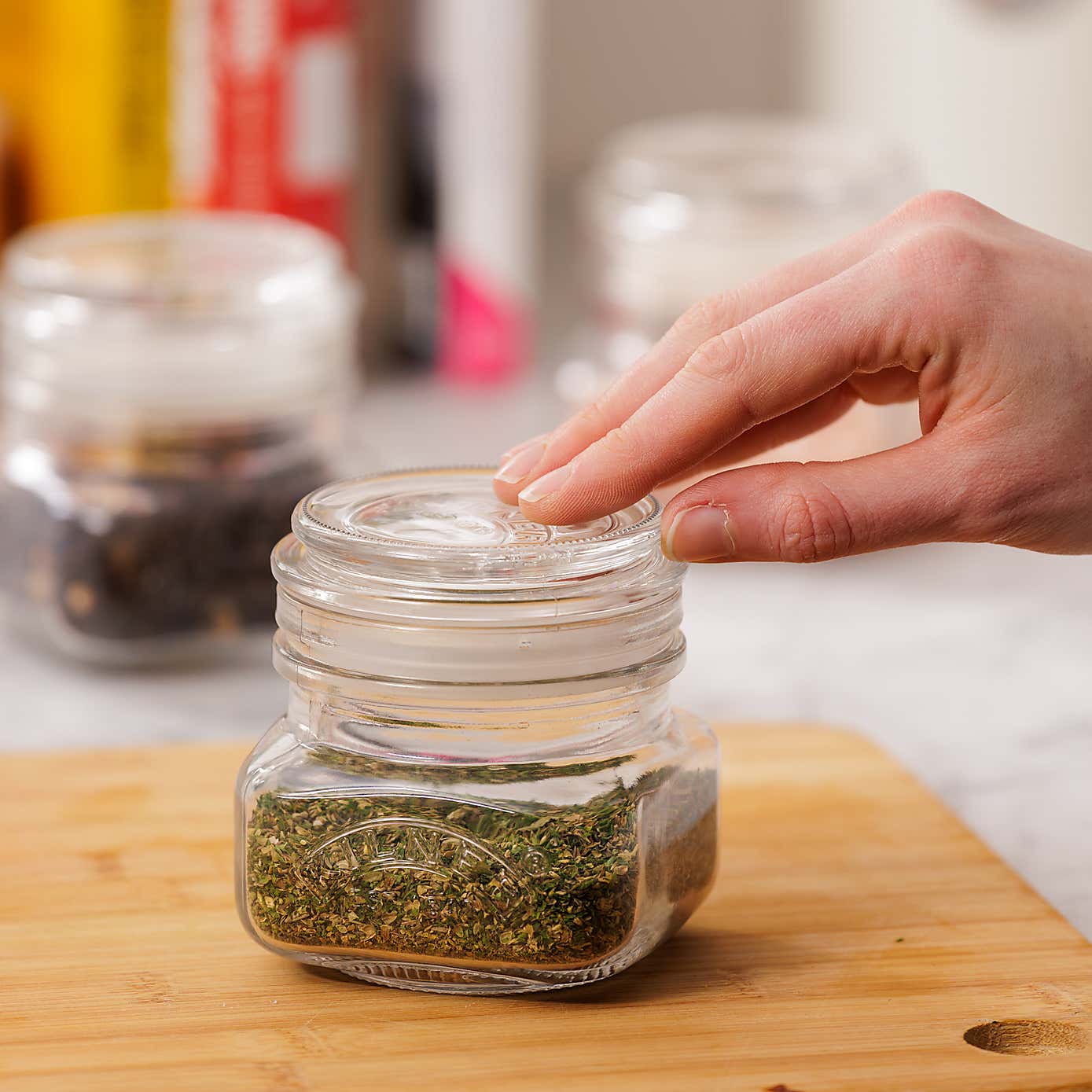 Kilner Set of 3 Universal Push Top Jars, 0.85L