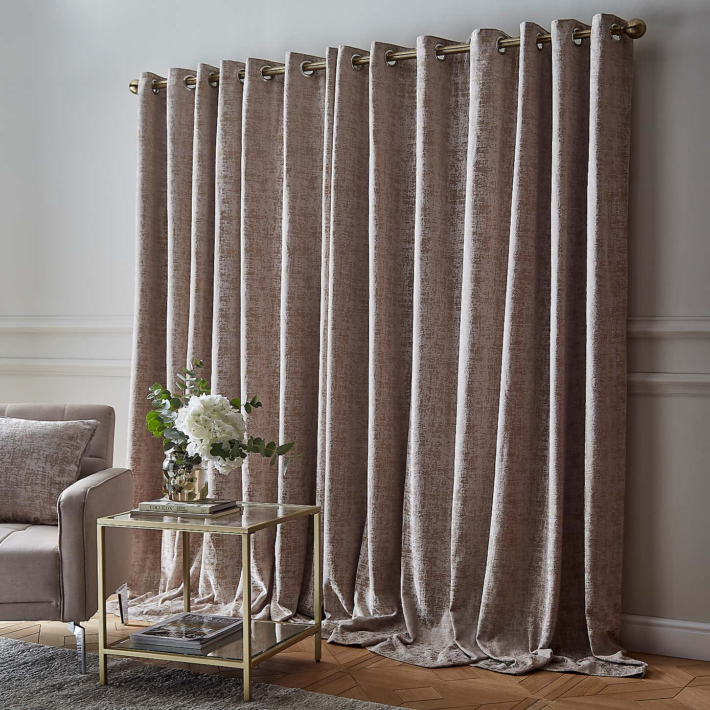 Opulent Chenille Eyelet Curtains