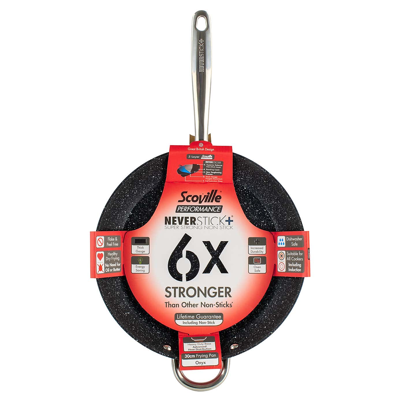 Scoville Neverstick 6 Non-stick Aluminum Frying pan, 30cm