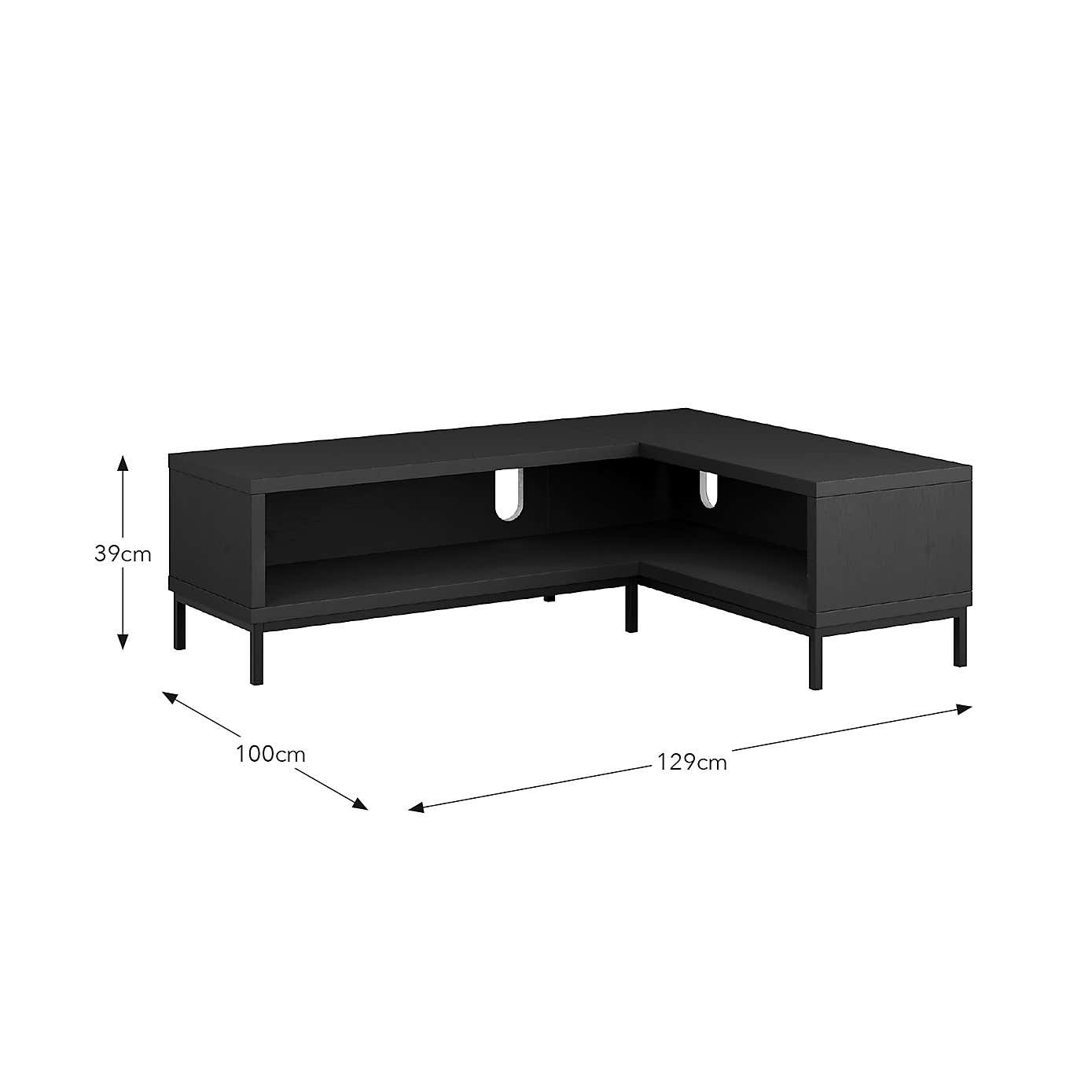Fulton Open Corner TV Unit for TVs up to 60"