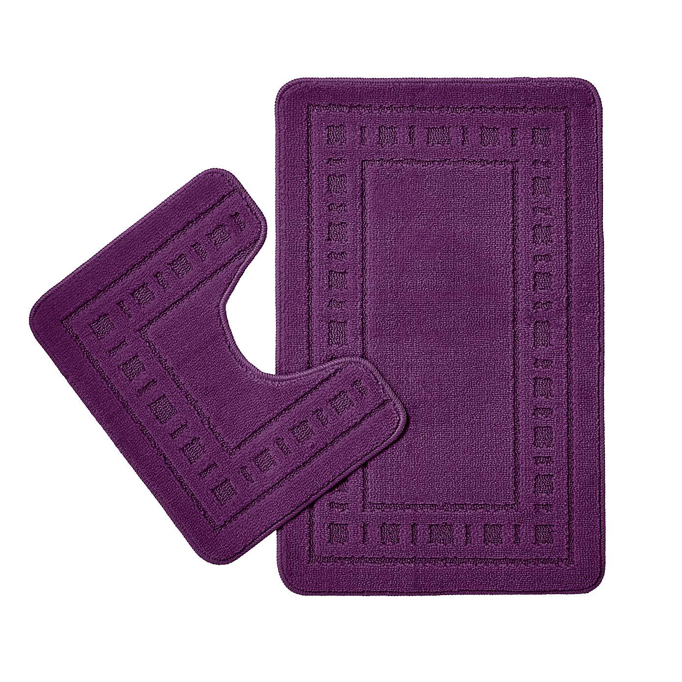 Armoni Bath Mat and Pedestal Mat Set