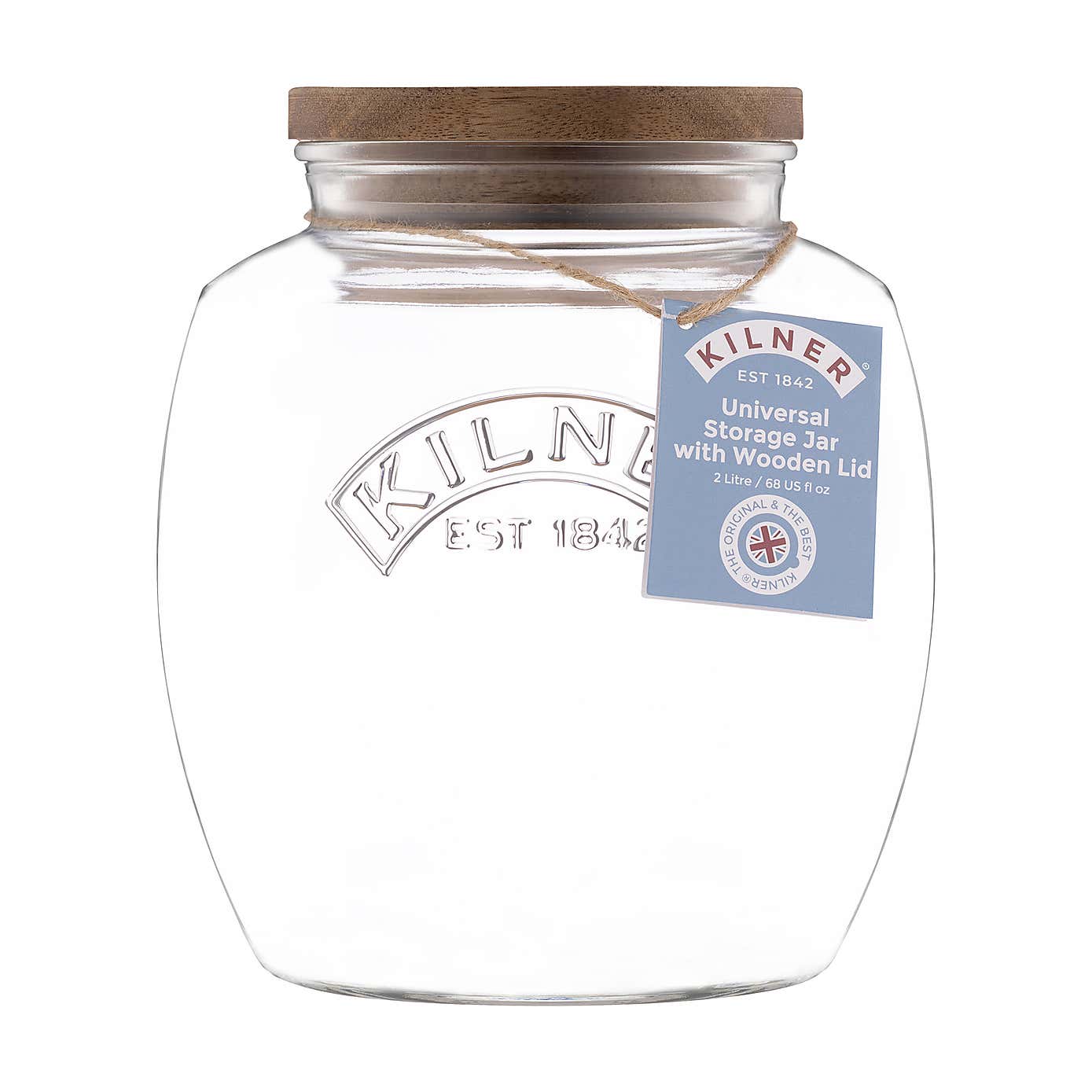 Kilner 2 Litre Jar with Acacia Wooden Lid