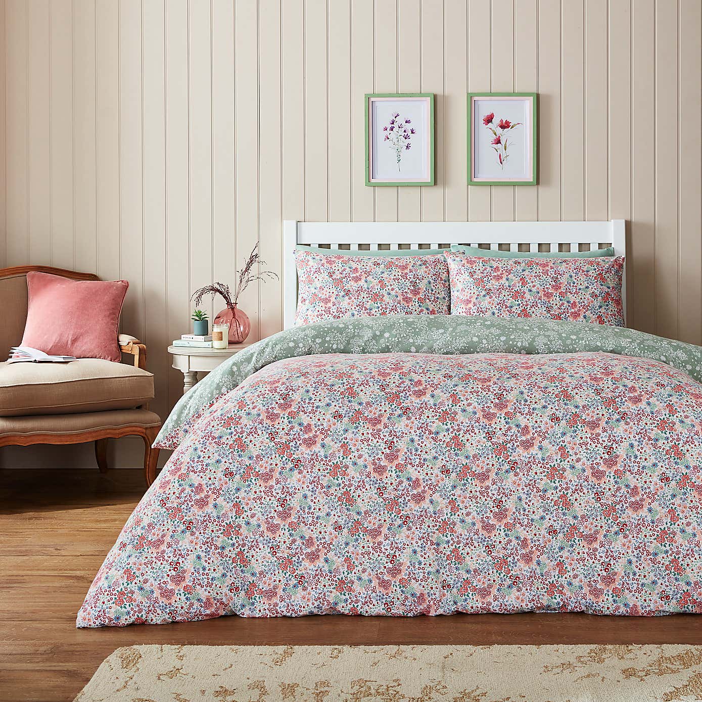 Lottie Ditsy Brushed Cotton Fitted Sheet