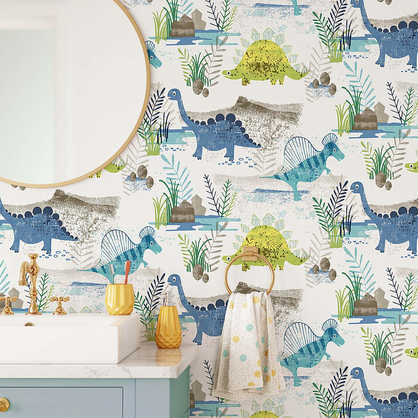 Dino Self Adhesive Wallpaper