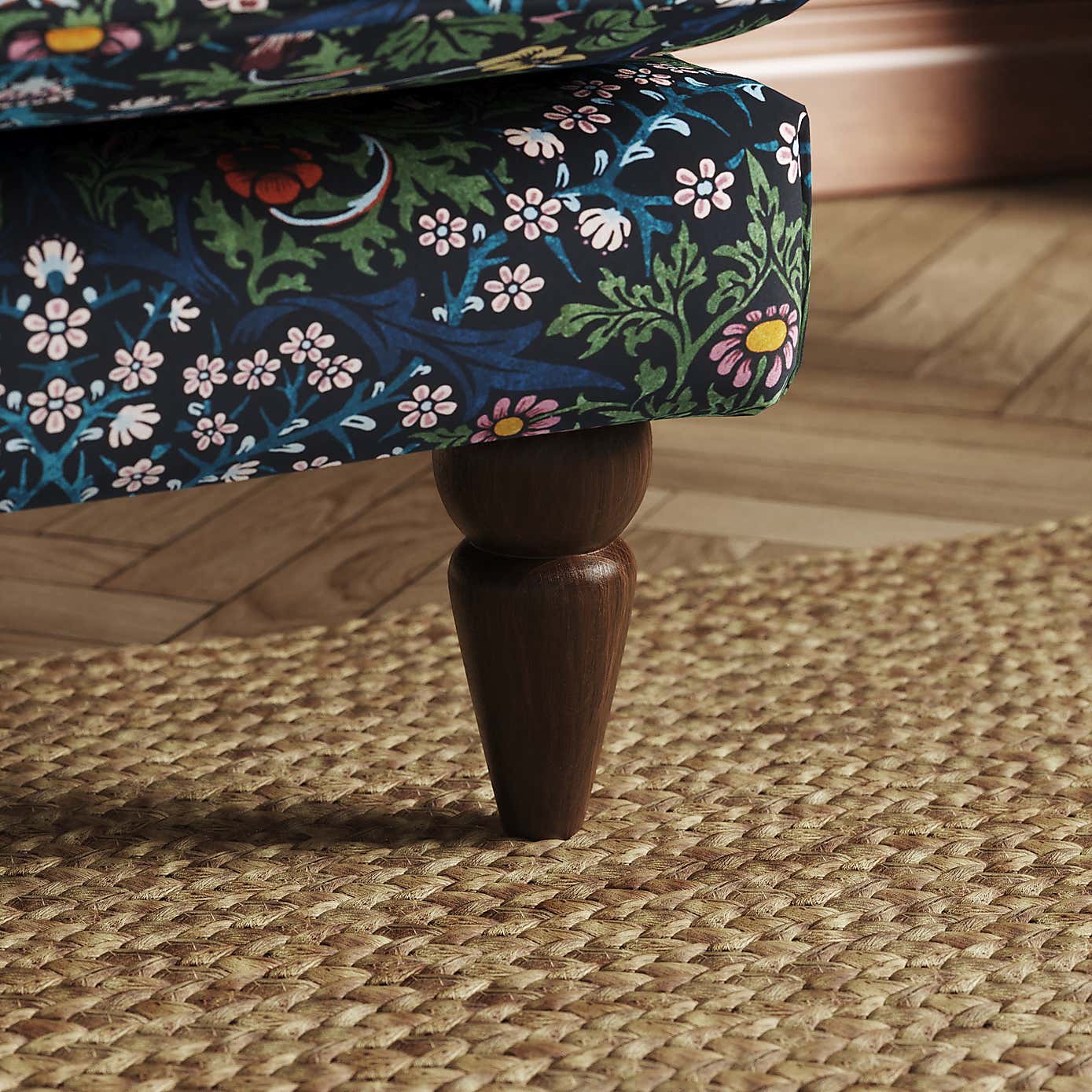 William Morris Blackthorn Velvet Fabric Sample