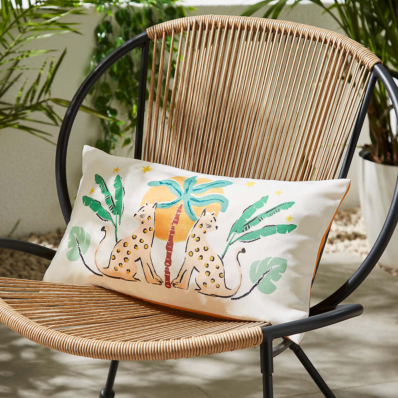 Savanah Cheetahs Outdoor Rectangle Cushion